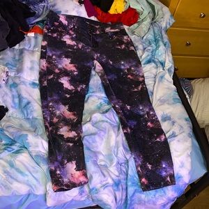 Galaxy stretchy jeans